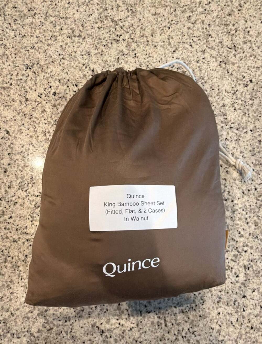 Quince King Bamboo Sheet Set Walnut